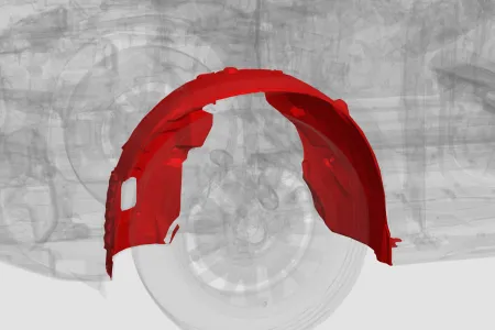 Application Lighweight TPE Automotive wheel arch | KRAIBURG TPE