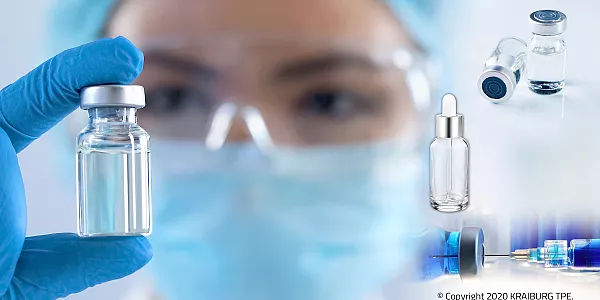 Pharmaceutical packaging in top form with TPEs
